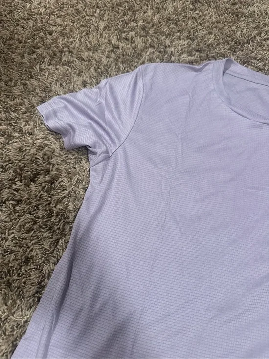Light Lavender Men's Crew Neck T-Shirt - Picture 5 of 5